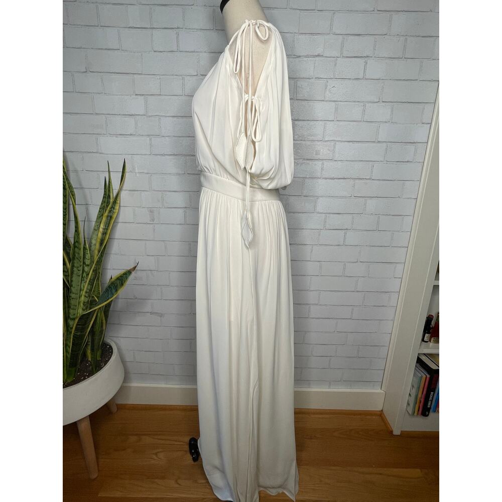 NWT! Tory Burch 2 GRECIAN $498 Ivory Draped Gown Maxi Dress Wedding White Bridal - Picture 6 of 13
